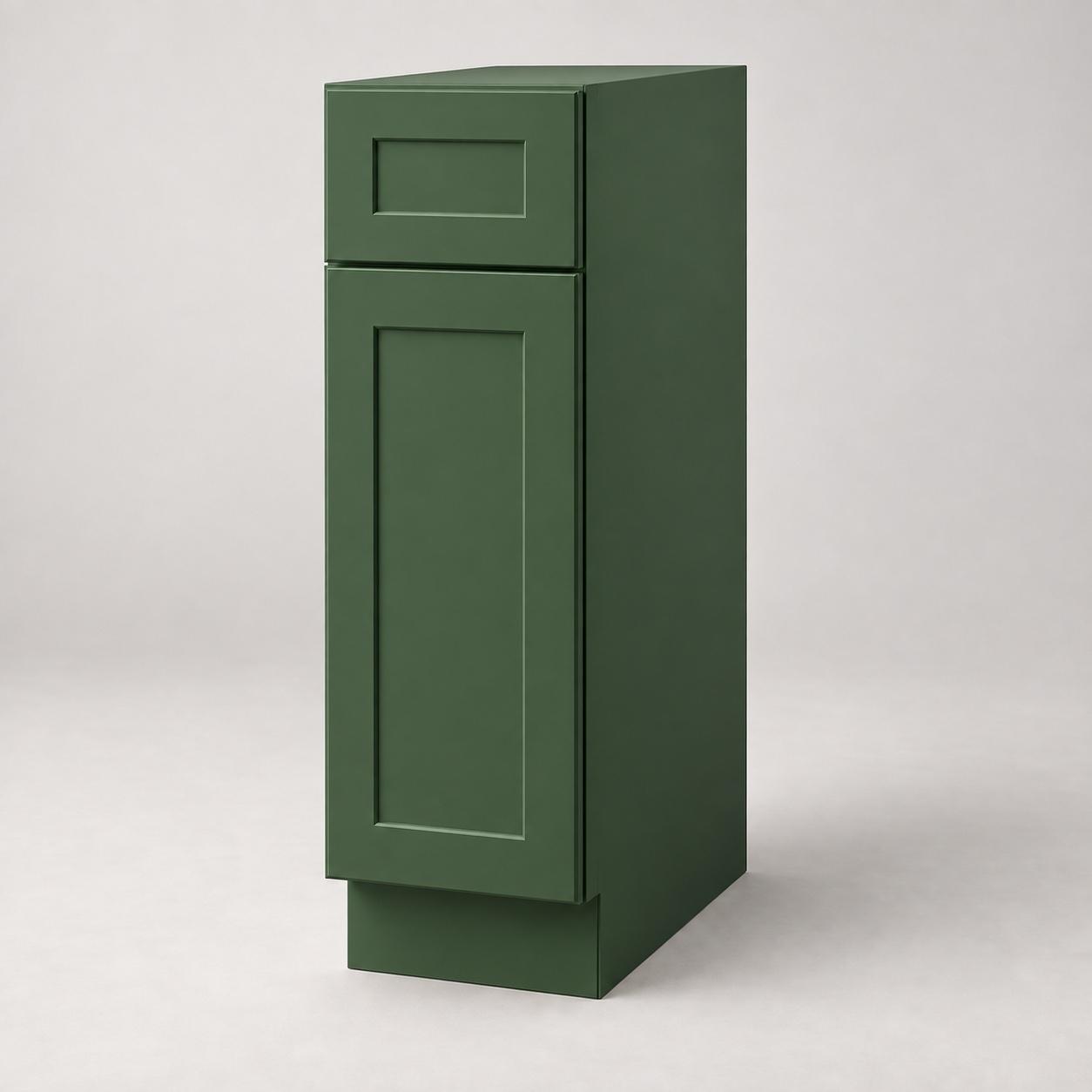 Shaker Green Base Cabinet — B12