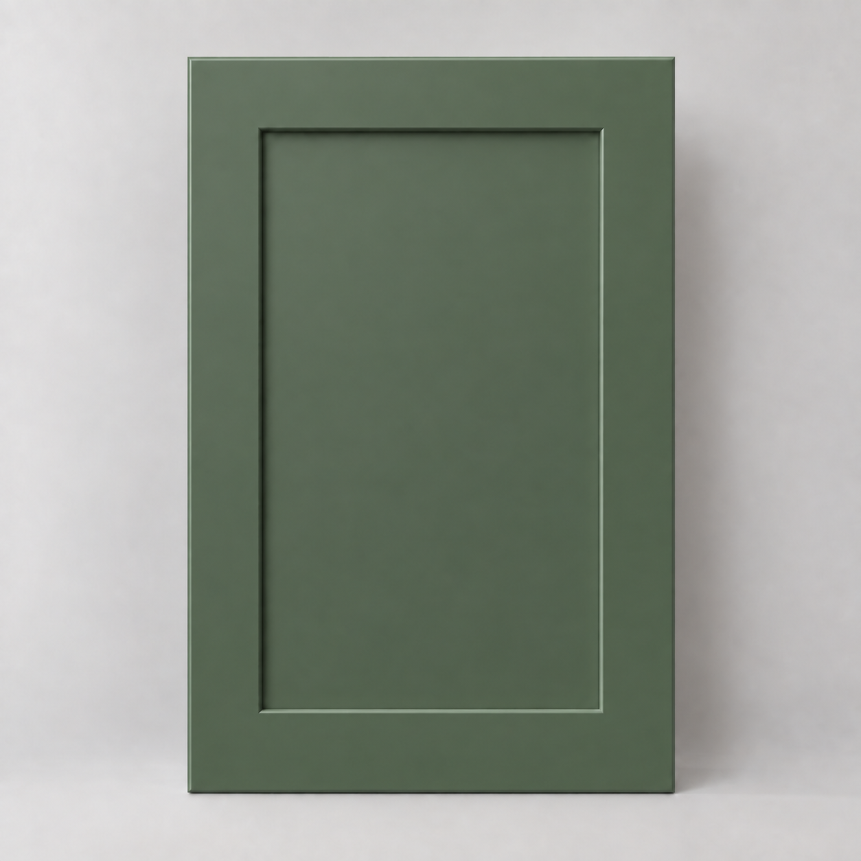 Shaker Green — illustrative finish sample