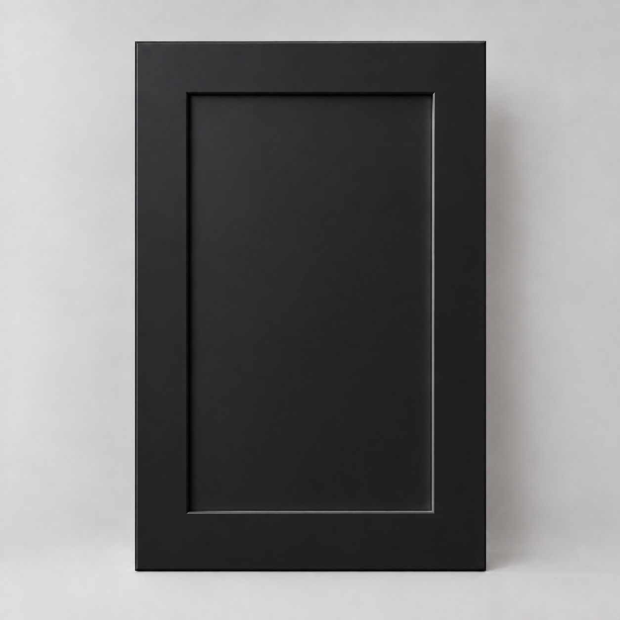 Shaker Black — illustrative finish sample
