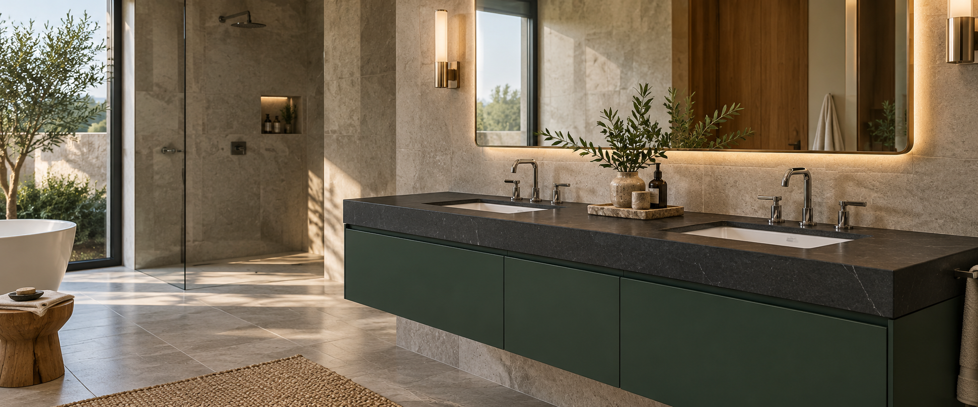 Double Sink Vanity Top Installation
