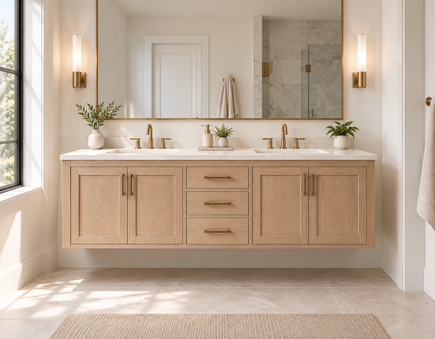 Floating Vanities bathroom design inspiration